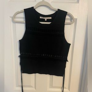 Rachel Roy black crop top. Size small